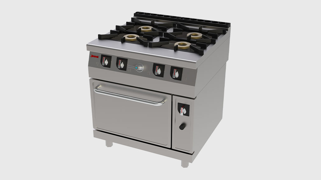 Fogão a gás com Forno e depósito de água JEMI 741 Chef