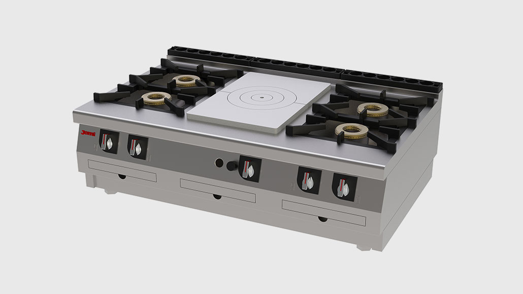 Fogão Jemi a Gás de Bancada com Placa Radiante STP764 Assistência Técnica