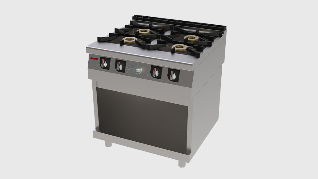 Fogão a Gás com base e com depósito de água JEMI T741 Chef