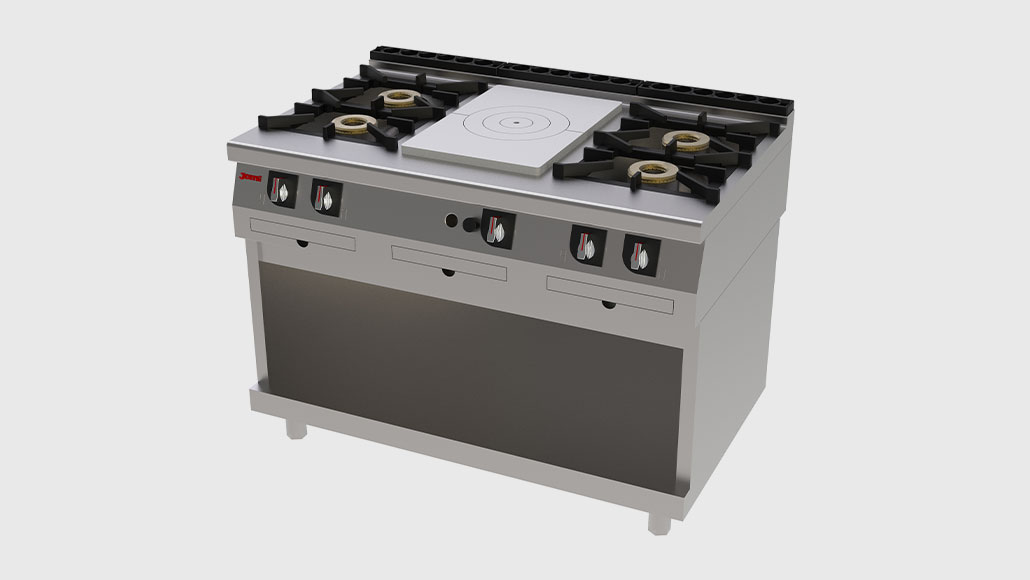 Fogão Jemi a Gás com Base e Placa Radiante TP764 Assistência Técnica