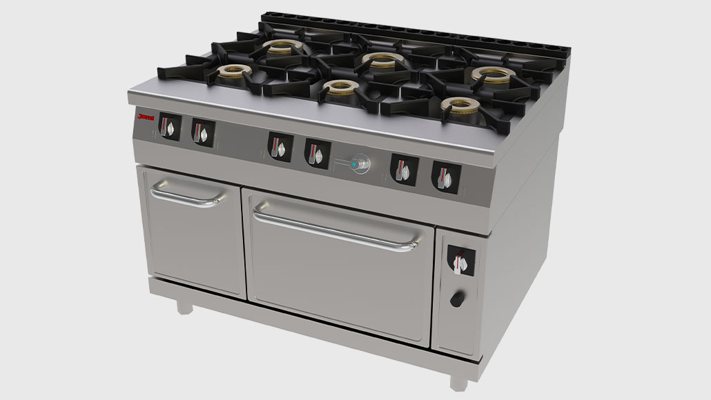 Fogão com Forno a Gás com reservatório de água Jemi 611 Chef