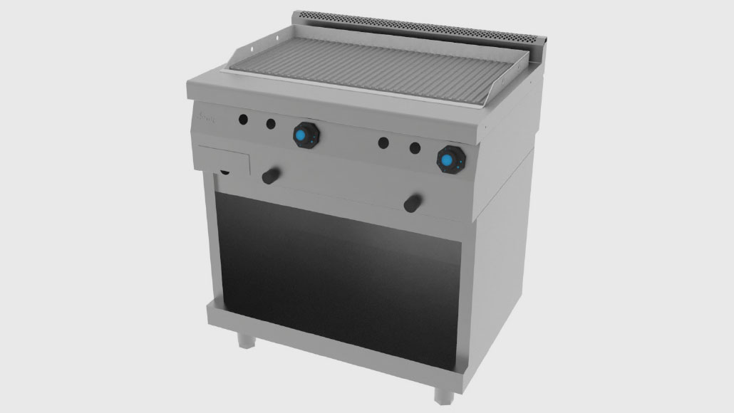 Fry-Top a Gás Ranhurado Jemi FRT62 P66