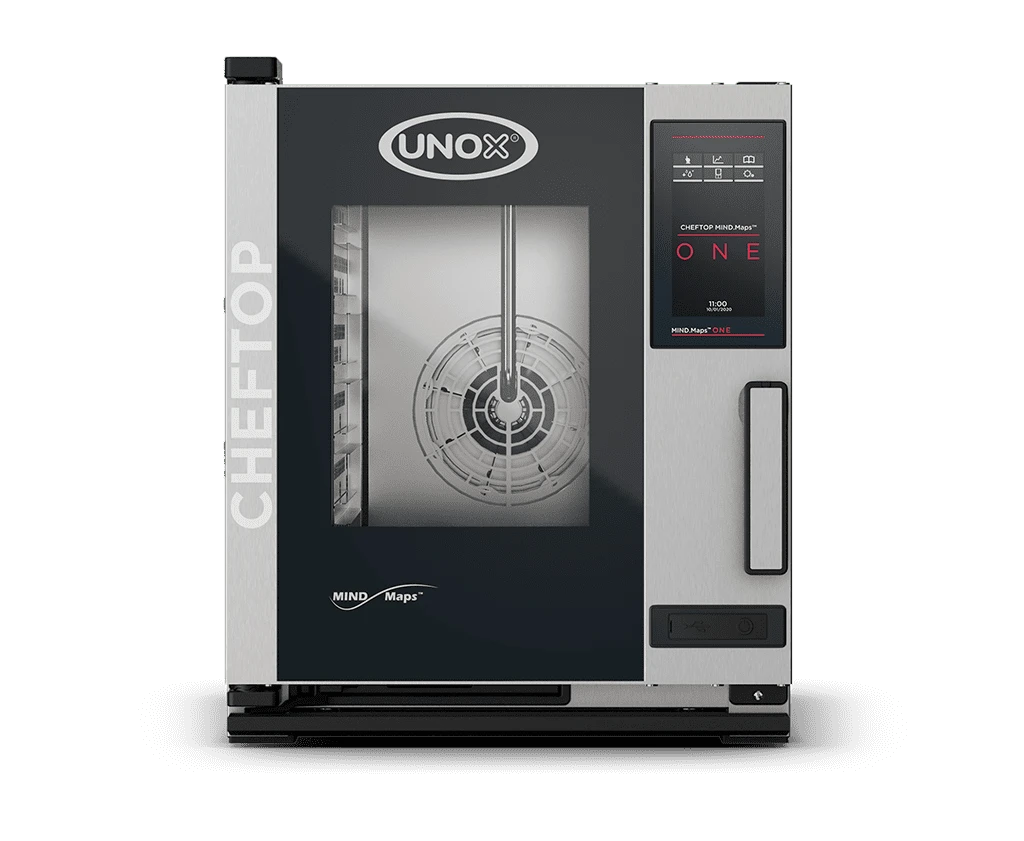 Forno Unox Cheftop Mind.Maps Elétrico COMPACT XECC-0523-E1RM 5 GN 2/3 ONE Assistência Técnica