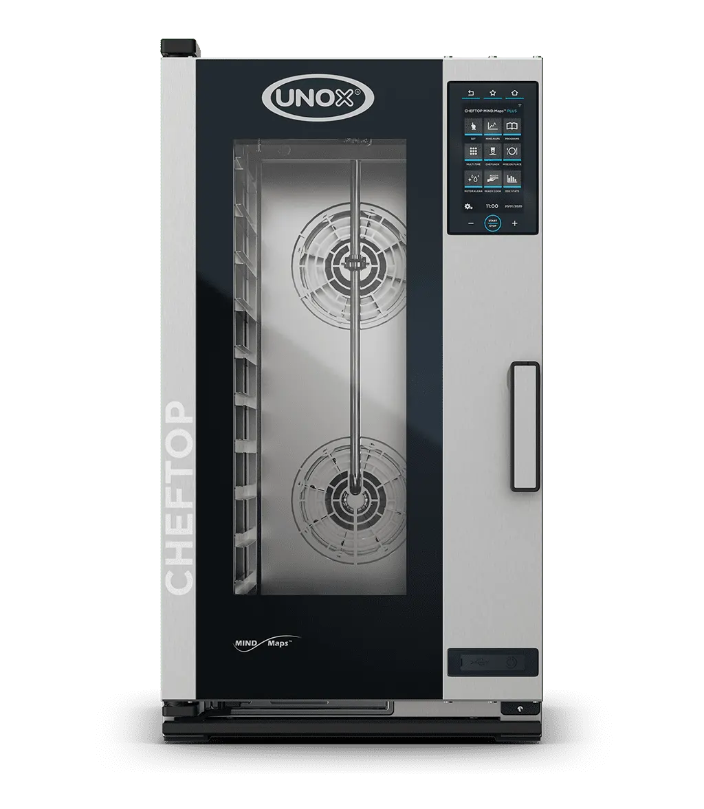 Forno Unox Cheftop Mind.Maps Elétrico COMPACT XECC-1013-EPRM 10 GN 1/1 PLUS Assistência Técnica