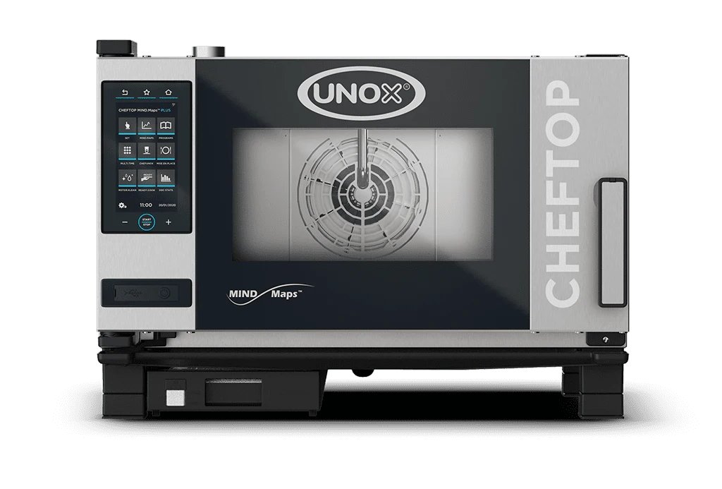 Forno Unox Cheftop Mind.Maps Elétrico COUNTERTOP XEVC-0311-EPRM 3 GN 1/1 PLUS Assistência Técnica