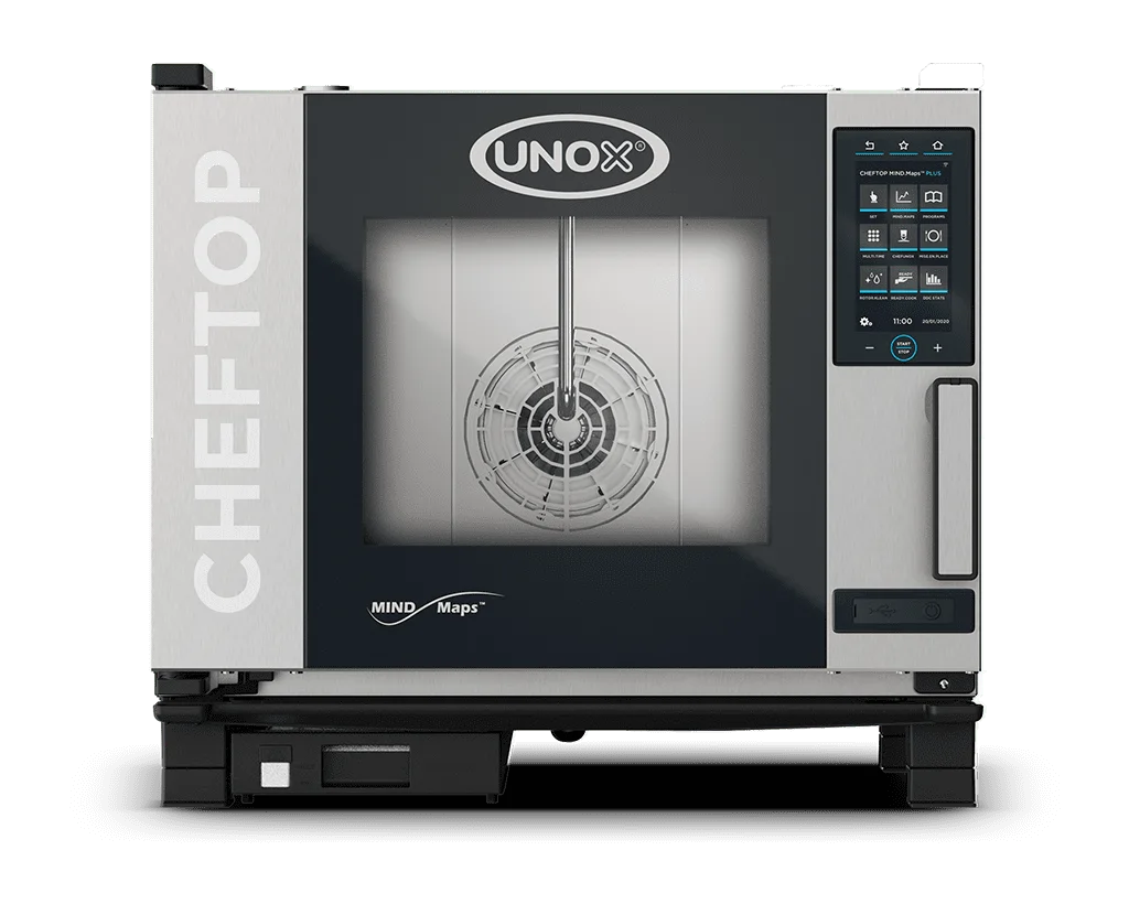 Forno Unox Cheftop Mind.Maps Elétrico COUNTERTOP XEVC-0511-EPRM 5 GN 1/1 PLUS Assistência Tecnica